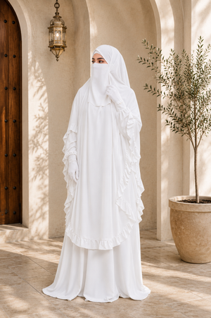 Ibadah Two-Piece Jilbab with Skirt – Hajj, Umrah & Prayer Set