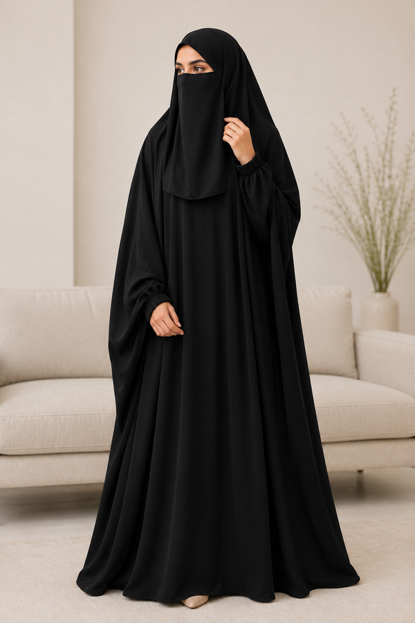 Gulf-Style Niqab & Khimar Set