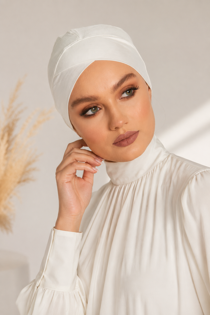 Full Coverage Criss Cross Hijab Cap