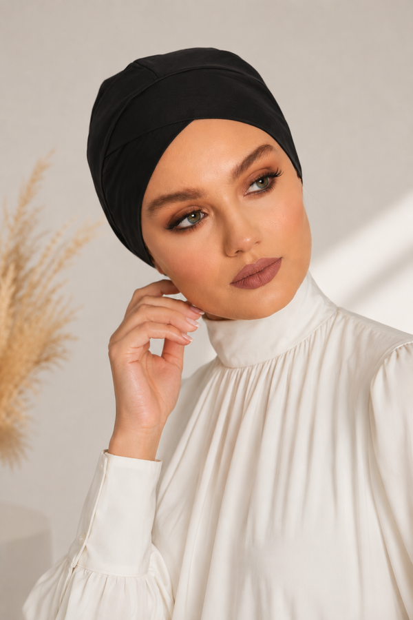 Full Coverage Criss Cross Hijab Caps