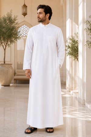 Classic White Saudi Thobe