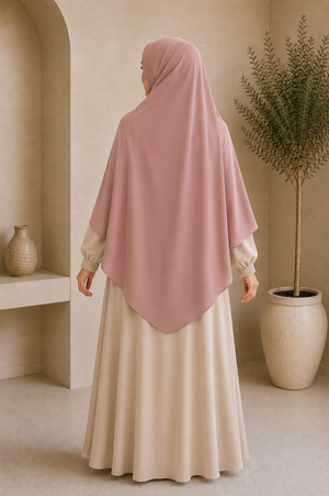 Dust Rose Single-Layer Khimar