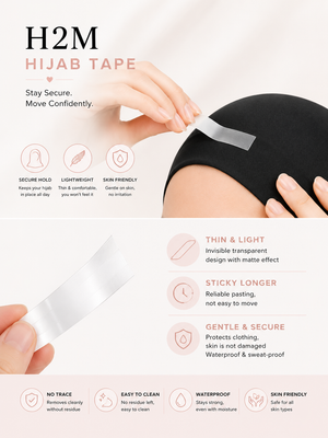 Hijab Tape — No-Pin Hijab Grip - H2M Fashion