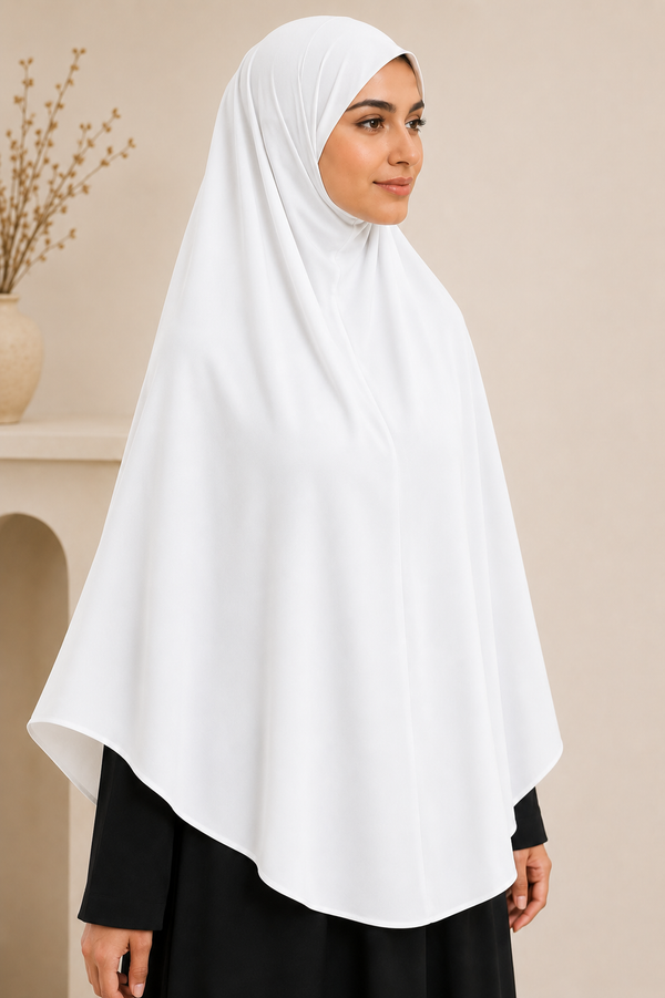 Crystal Linen Round Edge Khimar