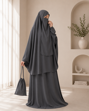 4-Piece Nida Prayer Set with Lace Trim