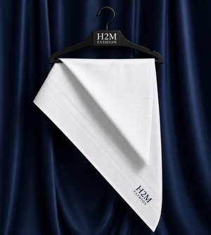 H2M Keffiyeh – White Jacquard