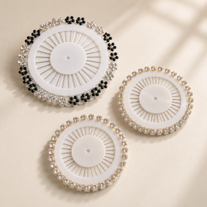 Fancy Stone Hijab Pins Wheel