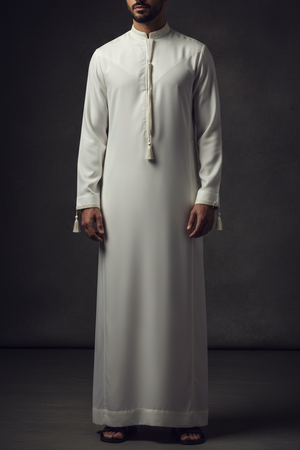 Emirati Tassel Thobe — Off White
