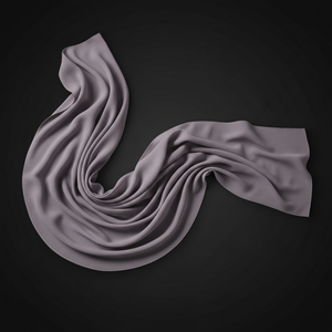 Luxury Georgette Hijab Lavender Grey Dainty — H2M Fashion