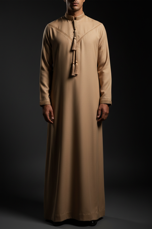 Emirati Tassel Thobe Sand — H2M Fashion